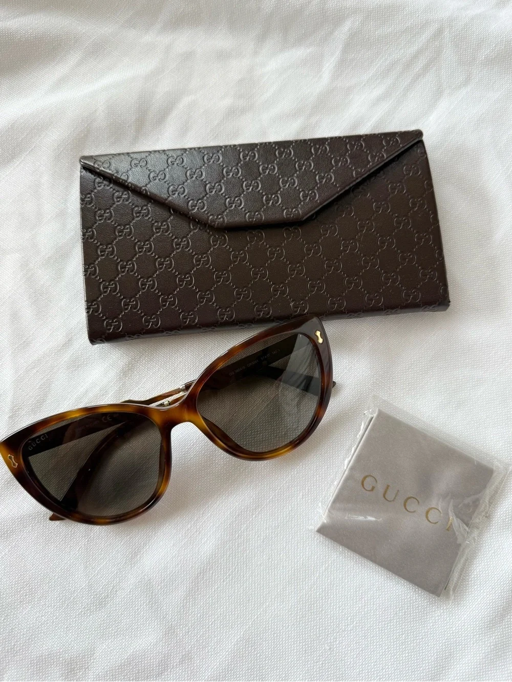 Gucci Tortoise Cat Eye Sunglasses